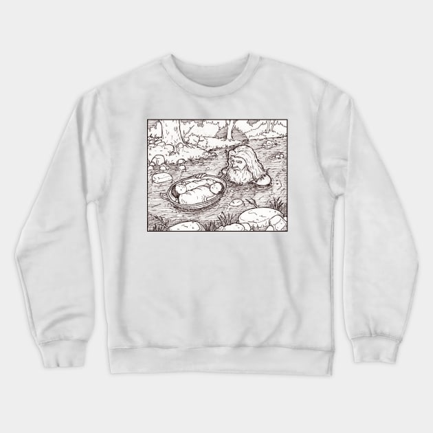 River god and the twins Crewneck Sweatshirt by ChristmasPress